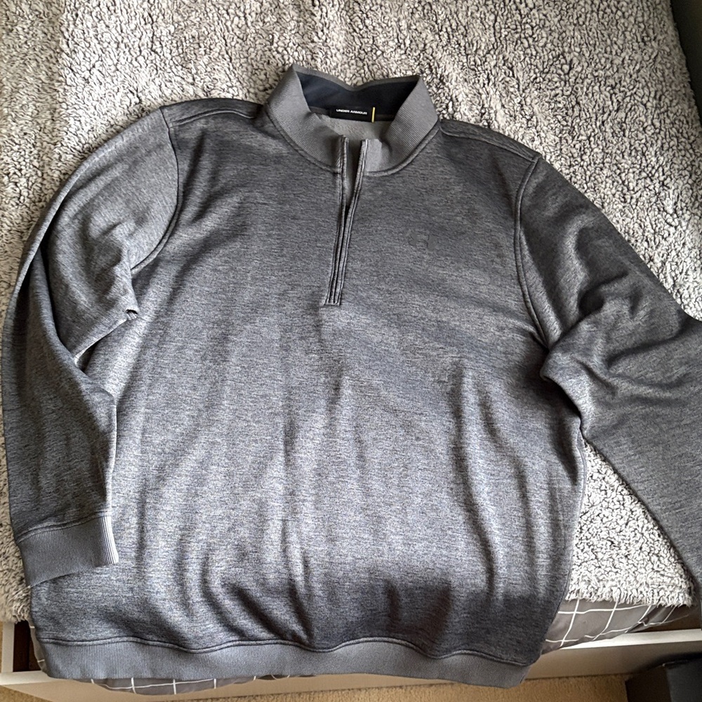 Men's Gray Half-Zip Pullover